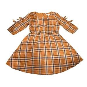 Copper Key Dress Orange Plaid Size 5T